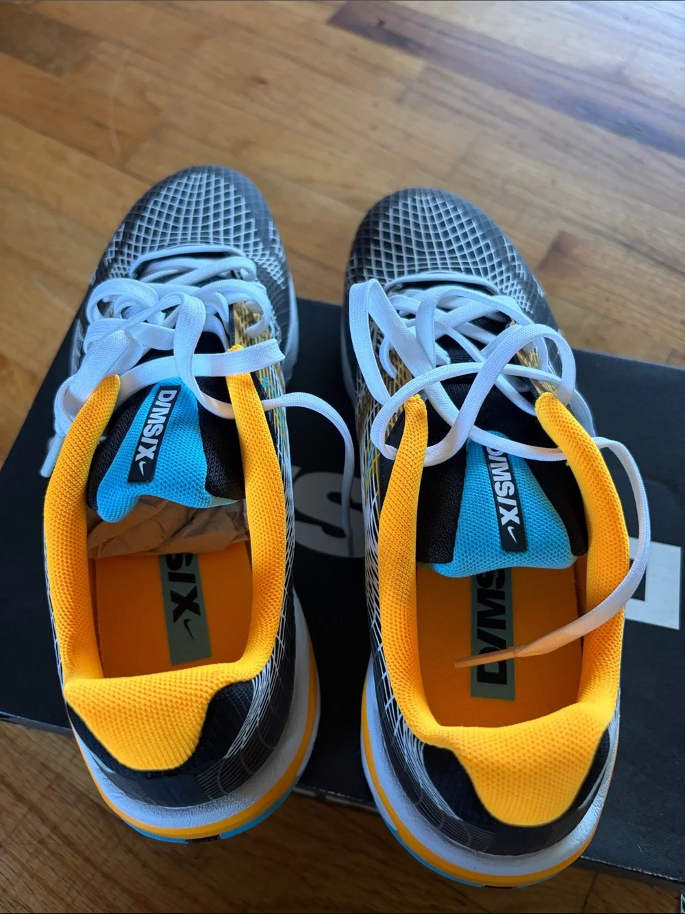 Nike Ghoswift Black, Yellow & Teal DIMSIX Mesh Sneakers